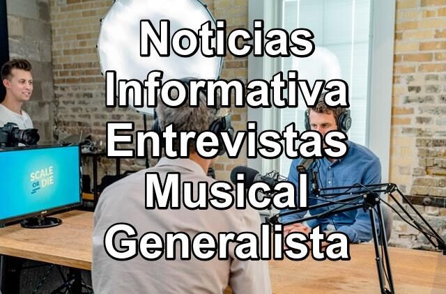 Notícias/Informativo/Entrevistas/Musical/Esportes/Generalista 